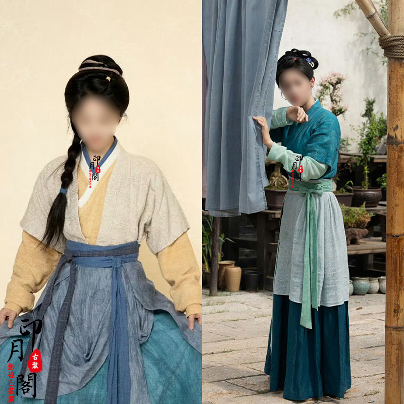 宋朝女士丫鬟厨娘田园风古装