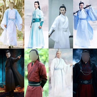 影视诛仙同款古装男汉服武侠古装飘逸仙侠服剑客古装书生服