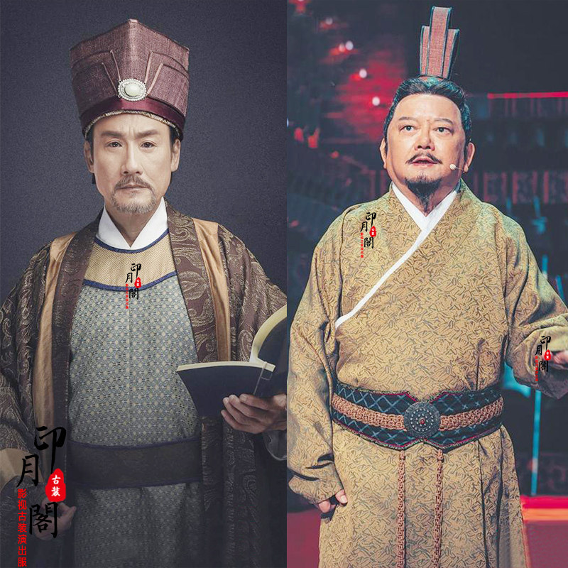 影视装唐朝宋朝男士古装汉服员外服掌柜服古代富商服宰相服演出服