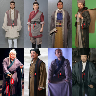 影视装唐朝宋朝明朝男士汉服商人员外管家老爷杂役群演老百姓古装