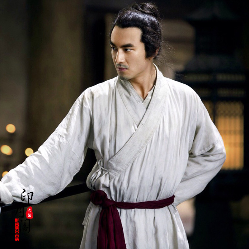影视古装三少爷的剑嫪毐同款古装男剑客棉麻古装汉服群演古装大侠