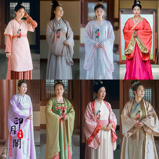 影视春秋战国秦汉朝女士汉服宫女丫鬟服侍女老百姓随从女群演古装