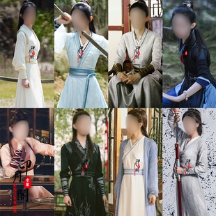 影视同款古装汉服女侠客剑客侠女骑马小袖古装演出服