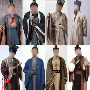 唐朝宋明朝男士棉麻员外富商员外地主掌柜服管家官员大臣便服古装