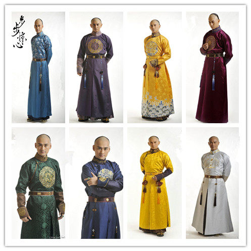 影视装步步惊心同款古装清朝古装阿哥服王爷服皇帝服男古装演出服