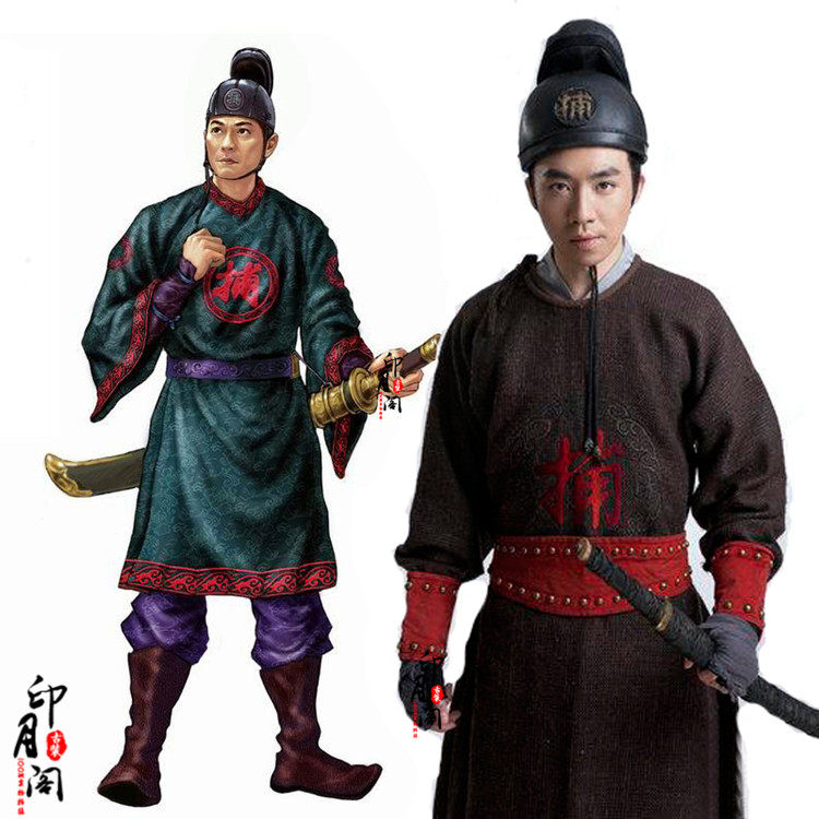 影视古装唐朝捕快服衙门衙役古装男汉服棉麻武侠古装大臣服侠客服