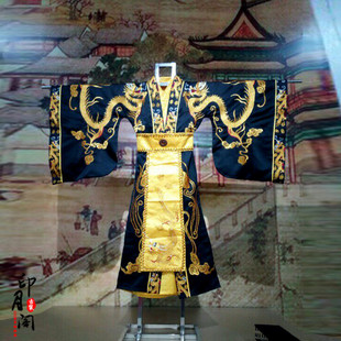 影视古装秦汉男古装汉服秦朝皇帝服大王古装秦始皇龙袍演出服