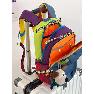 户外运动双肩包女小号高颜值多巴胺配色日常通勤出游多功能小背包