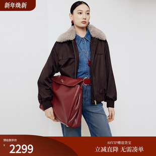 棉衣外套女25秋新款 短款 M122A 撞色翻领夹克式 firststation经典