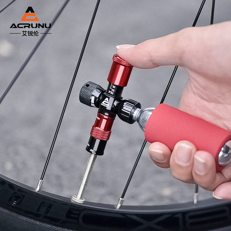 ACRUNU自行车台湾CO2快充打气筒户外骑行便携充气瓶单车打气装备