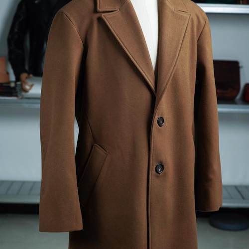 毛呢大衣 翻领大衣  宽松款