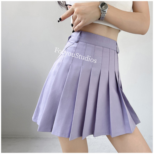 ACFORAG短裙百褶裙百搭A字女