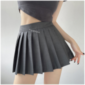 TB超短裙高腰百褶裙女性感夏季 小个子辣妹防走光显腿长A字半身裙