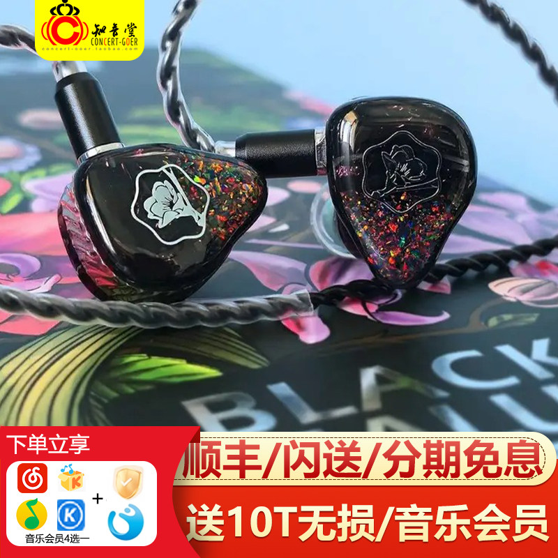 AAW黑海棠hifi发烧动铁有线耳机