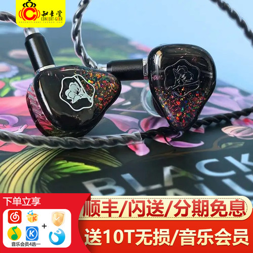 AAW黑海棠hifi发烧动铁有线耳机