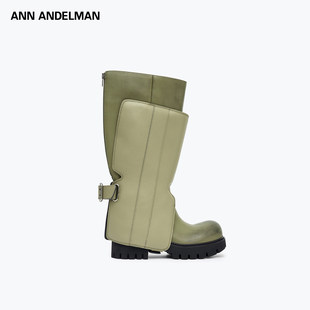 SHADOW影子 ANDELMAN ANN 高筒骑士靴厚底长靴 吴千语同款