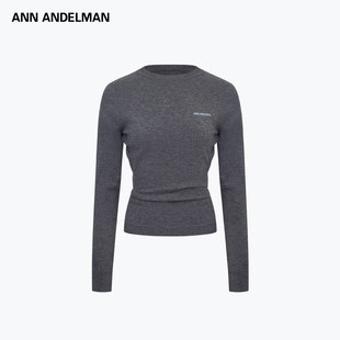 堆堆T早秋超好看单穿上衣修身 长袖 t恤 ANDELMAN官方直营毛织版 ANN