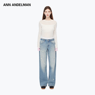 ANDELMAN2025秋季 长袖 新品 女修身 上衣 皮肤衣内搭吊带背心罩衫 ANN