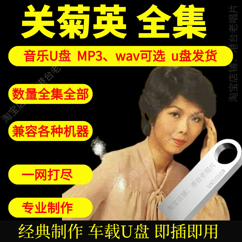 关菊英音乐U盘出道至今全集专辑大全高品质MP3无损音质车载U盘新图片