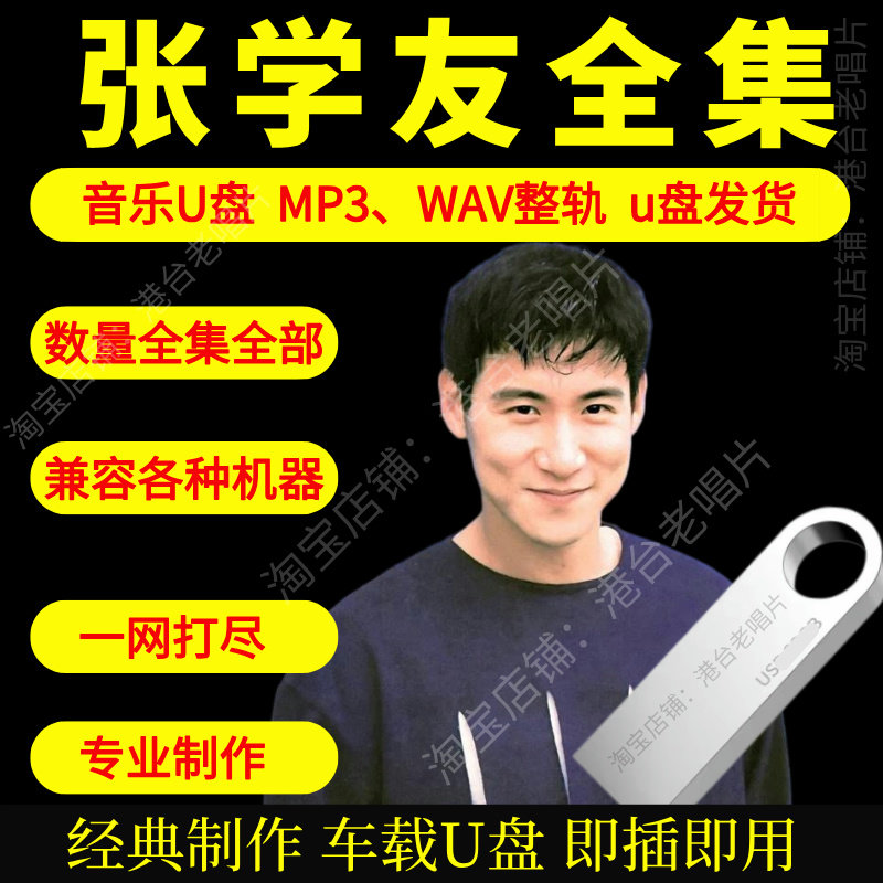 张学友车载音乐U盘出道至今全集专辑高品质MP3经典老歌真无损音质图片