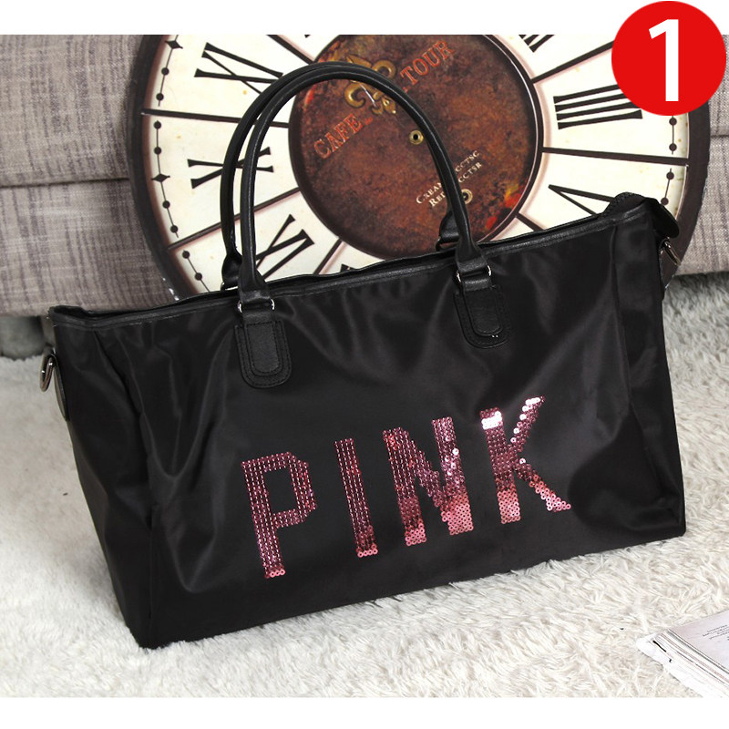 Victoria secret vs Handbag Short travel pink Sequins Travelling bag The single shoulder bag Travel packages Travel bag convenientin the Leather/Lady bags/Men's bag, Ms. bags  category - from Buy2taobao.com to provide professional Taobao agent buy service