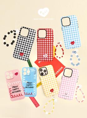 一周七天乐iphone16Promax适用苹果手机壳新款15pro韩国ins菲林二合一14小众13原创女12mini可爱11全包保护套