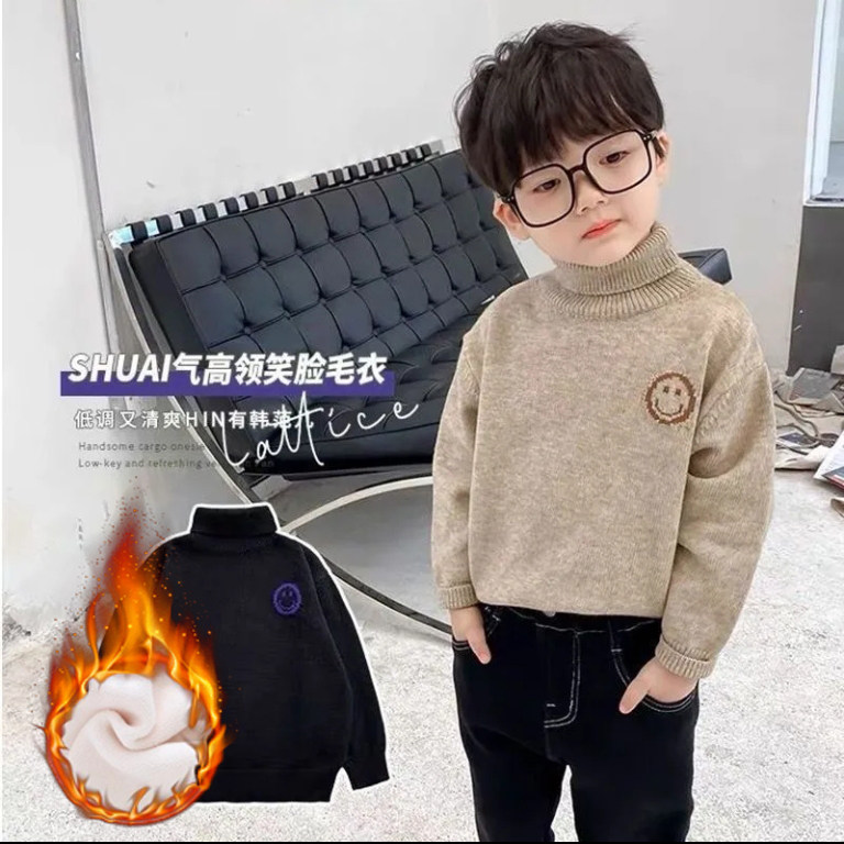 韩国儿童毛衣2024秋冬款男童卫衣/绒衫