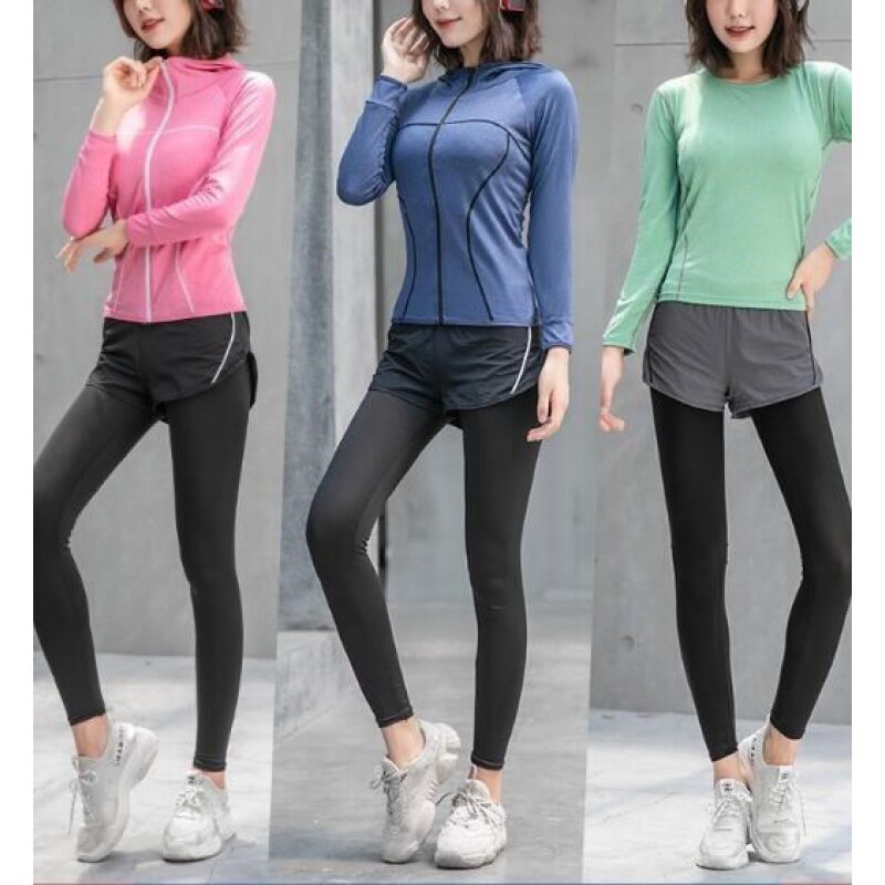 背心跑步瑜伽服女秋冬速干衣分裤速胸衣慢跑3件套三件套时尚健身|ruв категории Женская одежда, костюм/студенты школьную форму/обмундирования, досуг, спортивный костюм - от Buy2taobao.com для оказания профессиональной услуги покупки агента Taobao