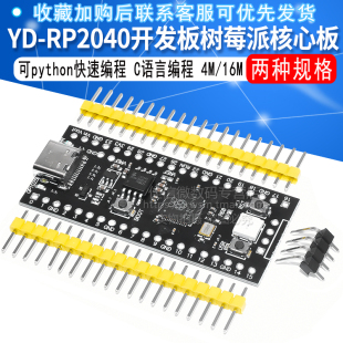 YD-RP2040树莓派核心板兼容RP2 Raspberry Pi Pico Micropython
