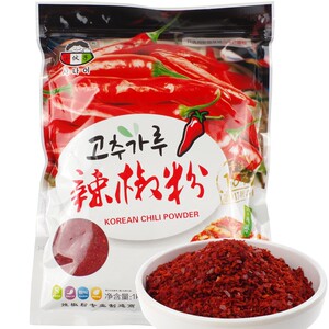 AA小伙子粗辣椒粉1kg 无籽韩式辣椒碎韩皮烧烤细韩国泡菜红辣椒面
