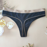 蝴蝶结浪漫性感丁字裤 女式运动健身纯棉内裤 女士低腰写真t裤