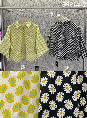 WE39814-2复古文艺纯棉波点衬衫女宽松显瘦长袖翻领花色上衣2026