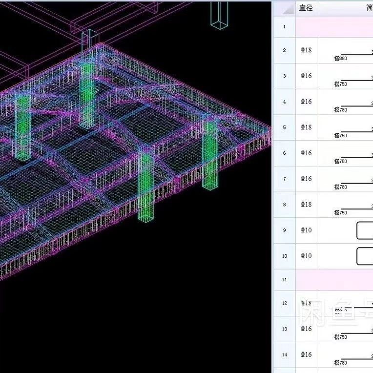 建模3D软件快速计算整栋整层三维同时计算钢筋翻样和模板混凝土