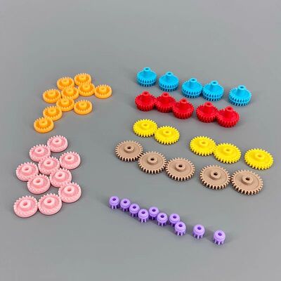 捷品四驱车配件 3.5:1/4:1传动轴齿轮冠齿直齿斜齿改装零件