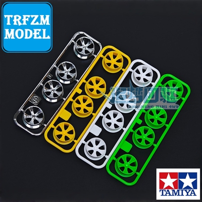 原装田宫四驱车18714拆卖 中径等宽 电镀银 白色窄轮距五幅轮毂