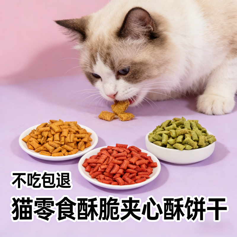 猫零食猫草三文鱼夹心酥鸡肉猫粮蛋黄猫饼干营养健康助排毛球零食,宠物/宠物食品及用品,猫零食罐,淘宝优惠券,粉丝福利购,淘宝优惠卷
