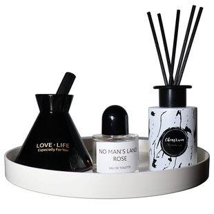 样板房间浴室卫生间洗手台托盘摆件卫浴套装 组合香薰沐浴洗漱用品