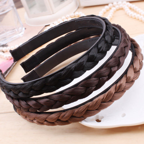 时尚头发饰品韩国版女士编发辫子假发发箍麻花发辫头箍发卡