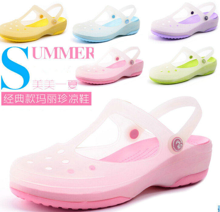 2020 summer Ladies cool mop jelly Women's Shoes Beach shoes Crocs Garden shoes Baotou slipper sandalsin the Women's Shoes, Sandals  category - from Buy2taobao.com to provide professional Taobao agent buy service