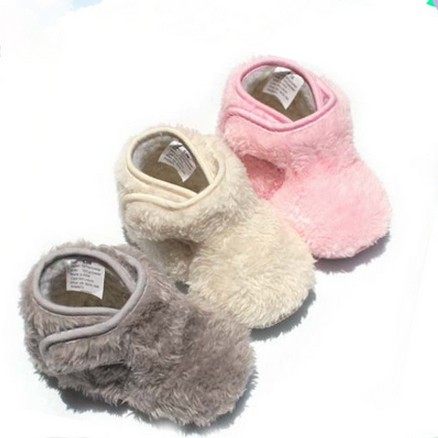 Pantoufles enfants en suède pour printemps - semelle coton - Ref 1035451 Image 3