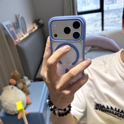 透明磁吸苹果17promax手机壳适用iphone16pro新款13高级感12简约14保护套15promax防摔15plus潮流11亚克力男