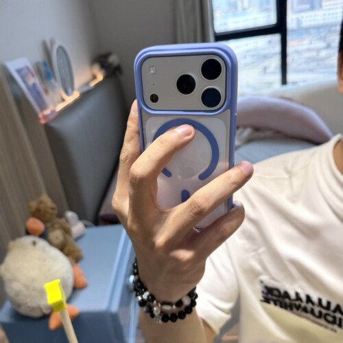 透明磁吸苹果17promax手机壳适用iphone16pro新款13高级感12简约14保护套15promax防摔15plus潮流11亚克力男