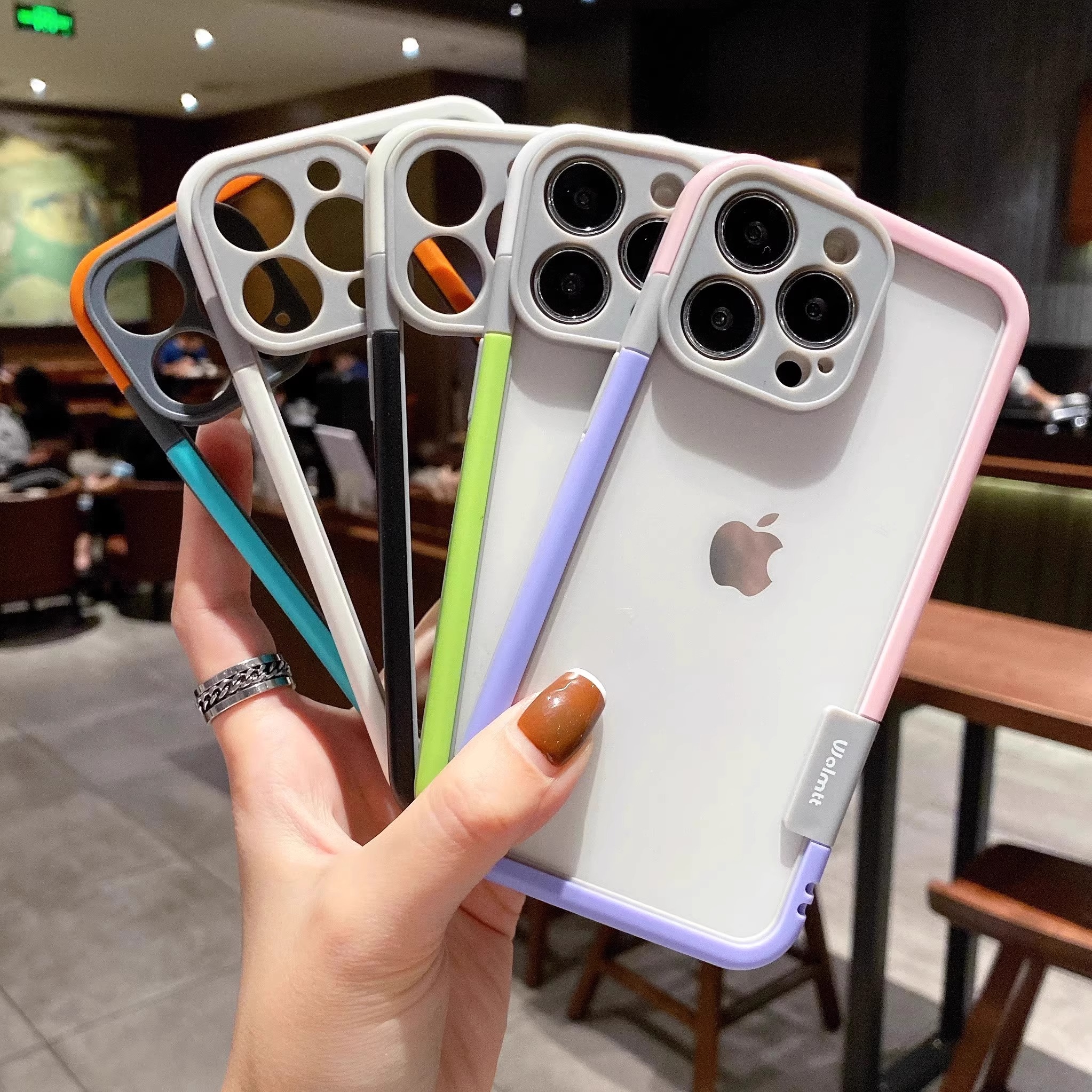 适用苹果16送后膜糖果软边框15手机壳iPhone15pormax镂空14散热14plus无背板边框磨砂13镜头全包13保护网红