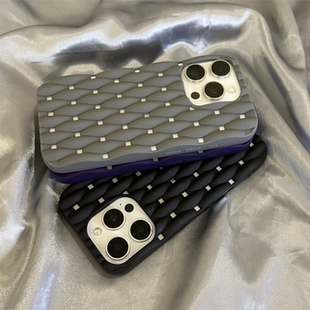 夏日散热镂空苹果16promax手机壳15防摔适用iphone14pro新款 11日韩ins简约风xr男女硅胶x 13花边软壳12promax