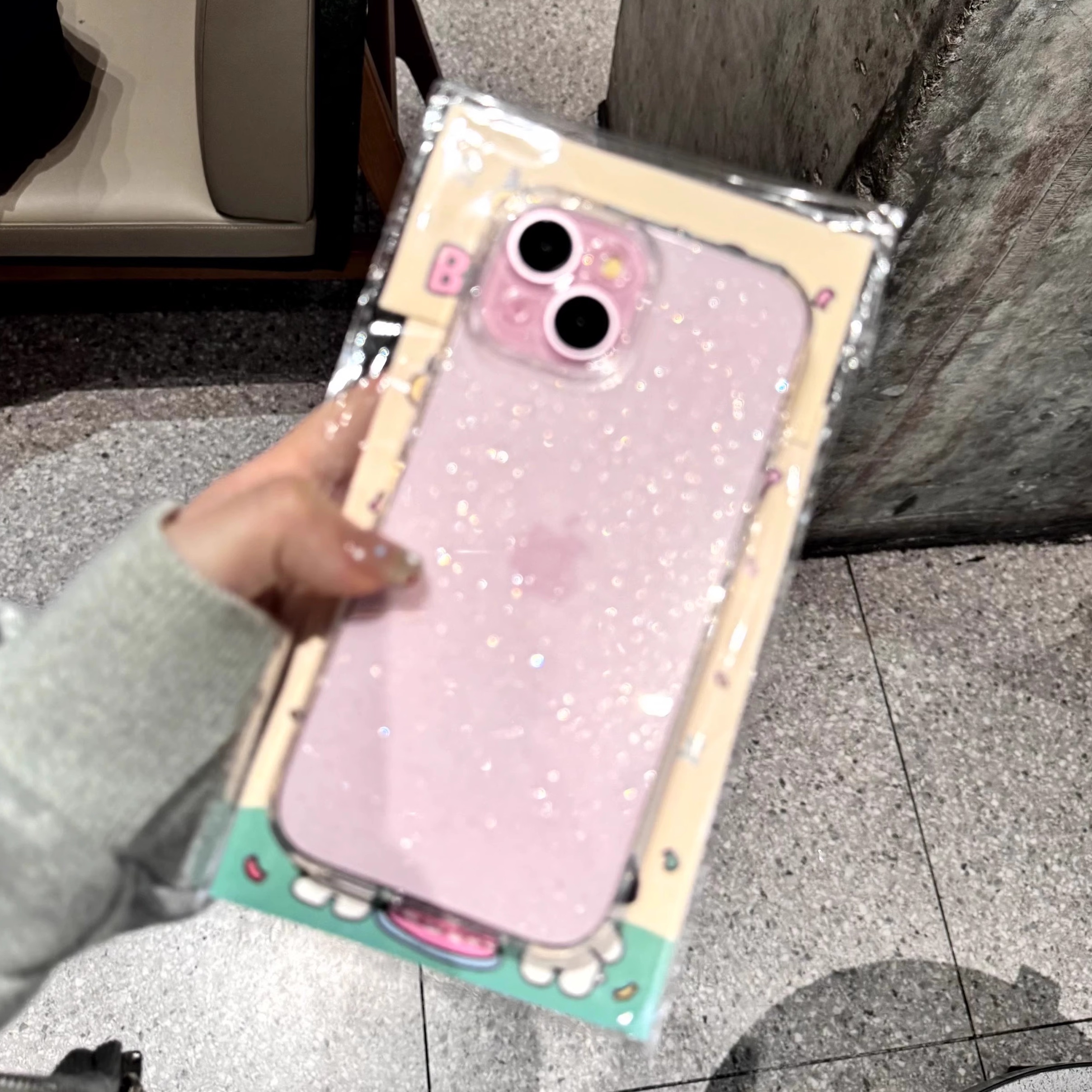 简约透明细闪适用苹果15promax手机壳苹果14promax新款iphone14pro全包防摔13网红高级12闪粉女神气质保护套
