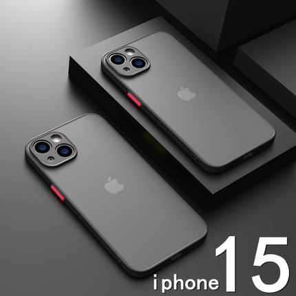 适用iphone15苹果14手机壳13透明7/8plus防摔x全包xr男女款12promax磨砂硅胶11pro简约13情侣14潮xs保护套max