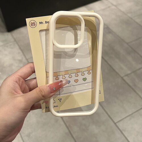 简约高级感纯色透明手机壳