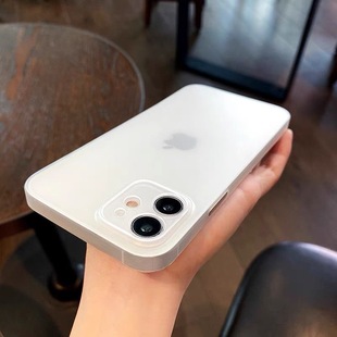 超薄磨砂白色苹果12 iPhone11男Max镜头全包xs 13Pro手机壳女款