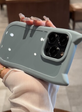 日韩可爱透明猫耳朵适用iPhone15Pro手机壳防摔苹果14ProMax软壳女款12PM套个性13简约小众高级感15plus外壳