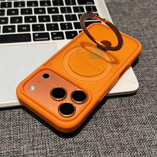 磨砂支架壳适用苹果17promax手机壳新款iphone16pro磁吸15pro支架14pro防摔13pm透明12保护套11高级感plus款